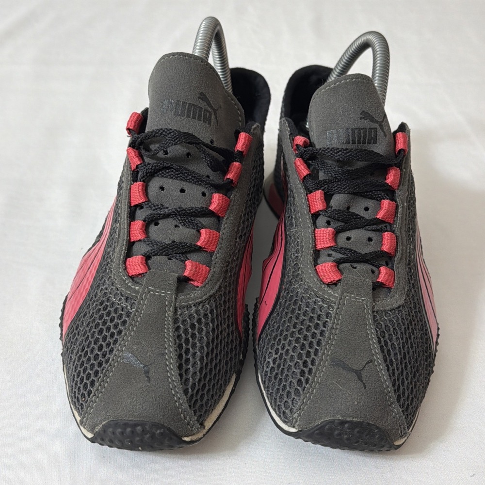 Puma Super Light Weight Eco Rumming Training Shoes Size 7.5 Grey And Pink Accent - Picture 2 of 16